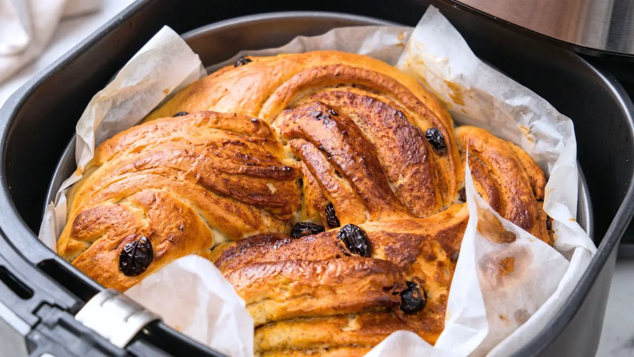 Buttery Cinnamon Raisin Bread in the Air Fryer