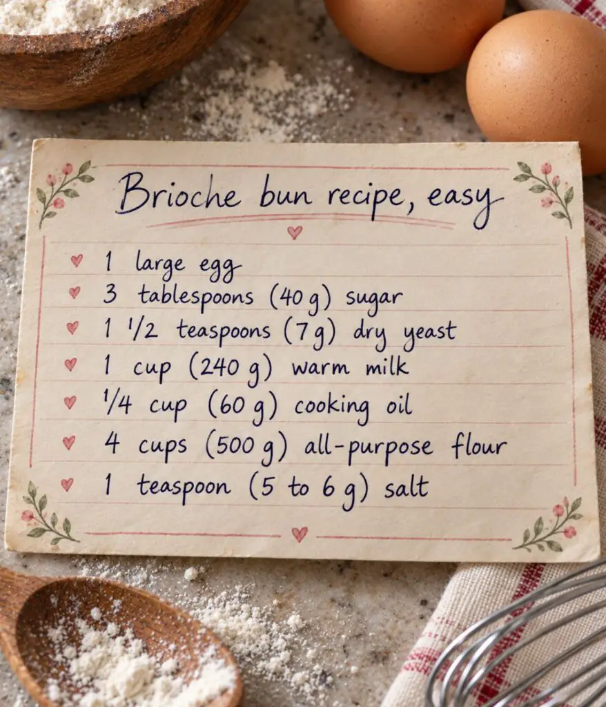 brioche bun ingredients