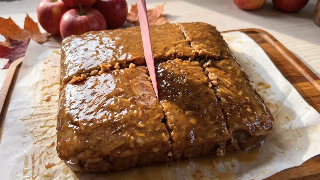moist toffee and apple cake